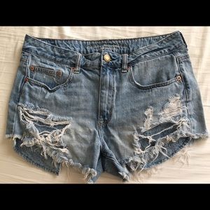 American Eagle high rise festive shorts